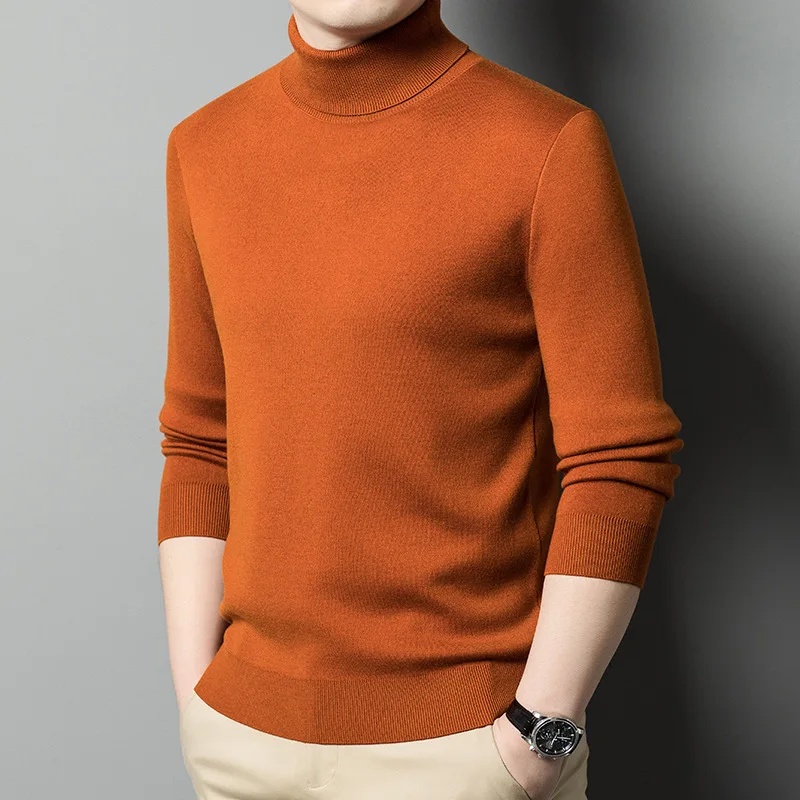 

Autumn Winter Men's Wool Sweater Thickened Warm Sweater Cashmere Shirt