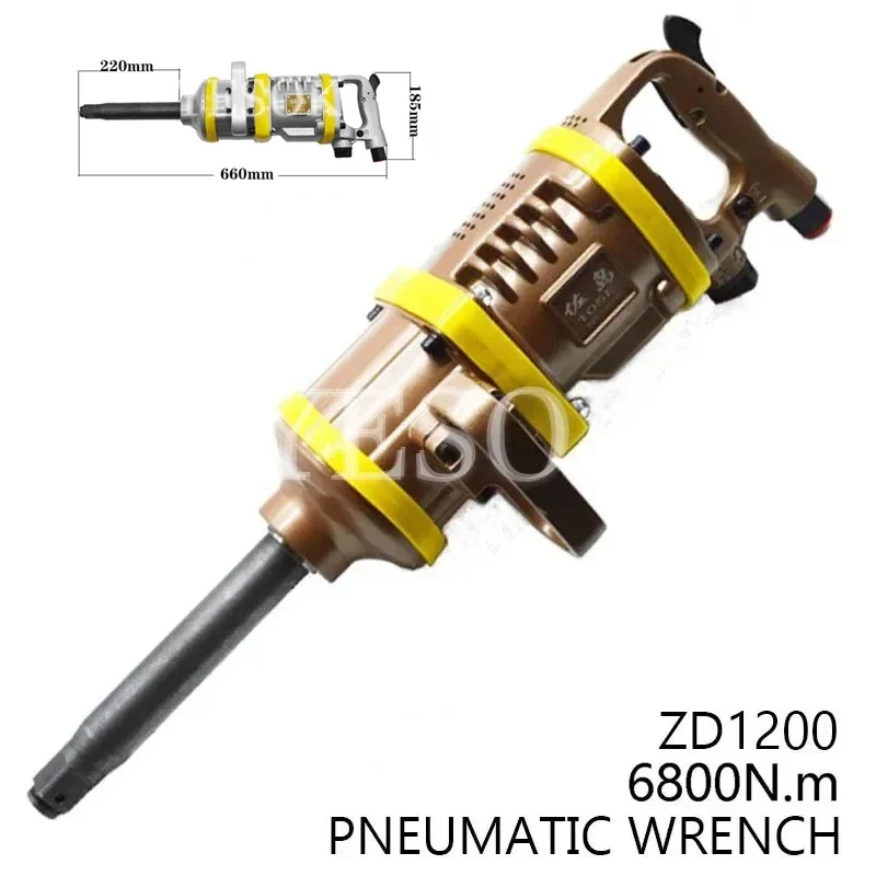 

Pneumatic Impact Wrench Auto Repair Tool High Torque 6800N.m Industrial Thread Disassembly Pneumatic Impact Wrench Tool