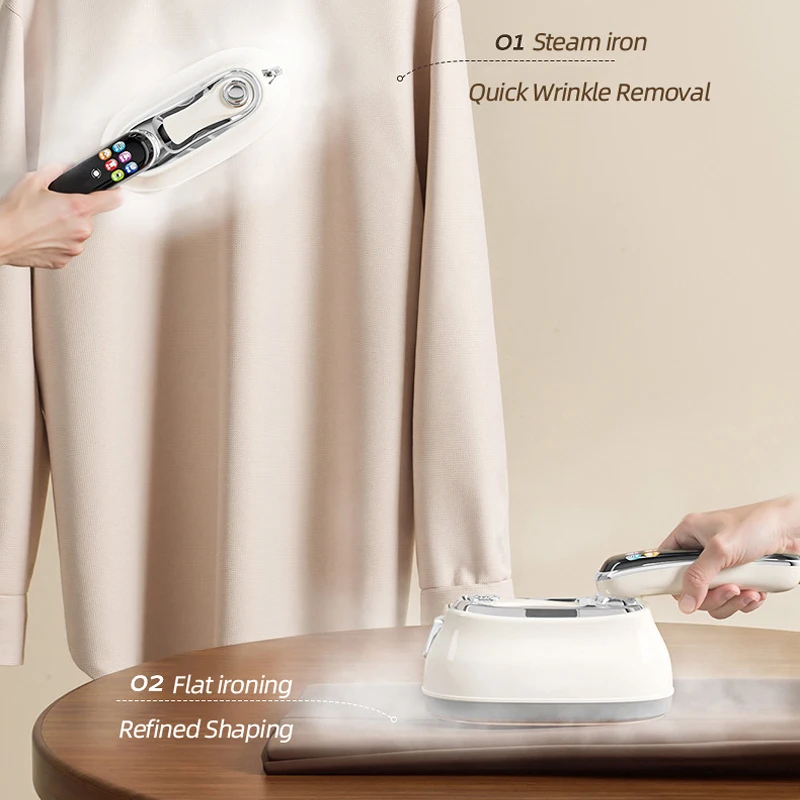 220 فولت يده البخار الحديد طوي آلة تنظيف الملابس بالبخار 1300 واط الطاقة المحمولة 6 سرعة باخرة شاشة تعمل باللمس الروتاري الكهربائية الحديد