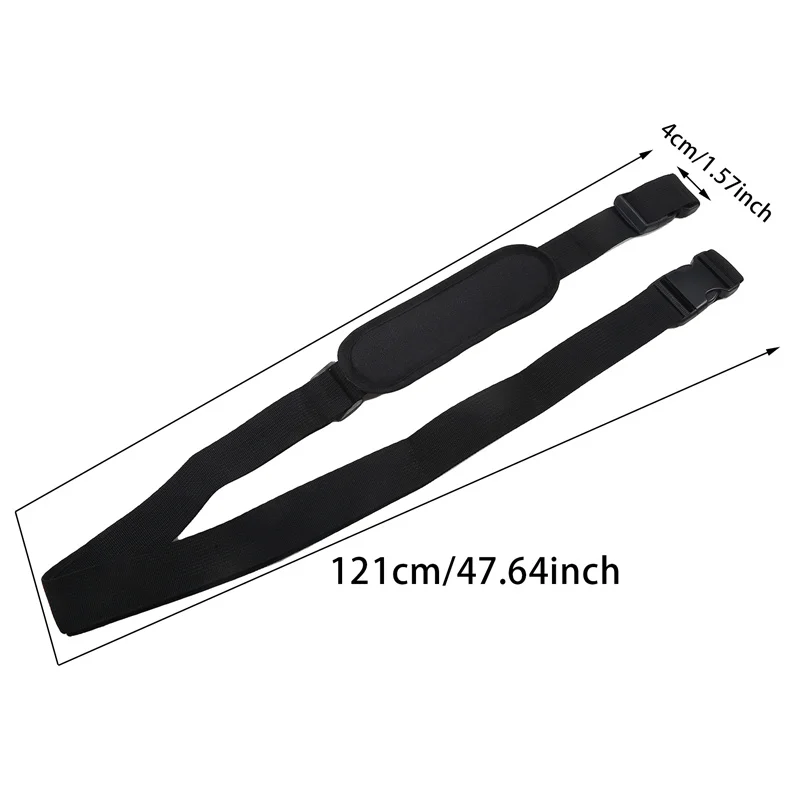 Black Outdoor Camping Picnic Tools Fixed Belt Folding Chair Shoulder Strap Adjustable Beach Chairs Straps Luggage Accessories