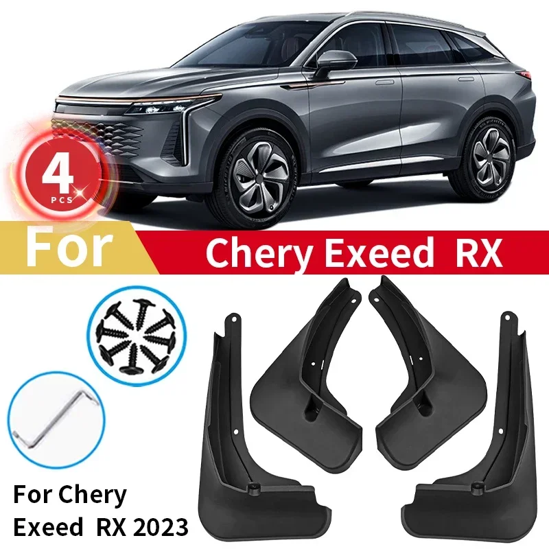 

4Pcs Mudguards For CheryExeed Chery Exeed RX 2023 2.0L Mud Flaps 2023 Guards Front Rear Fenders MudFlaps Car Accessories