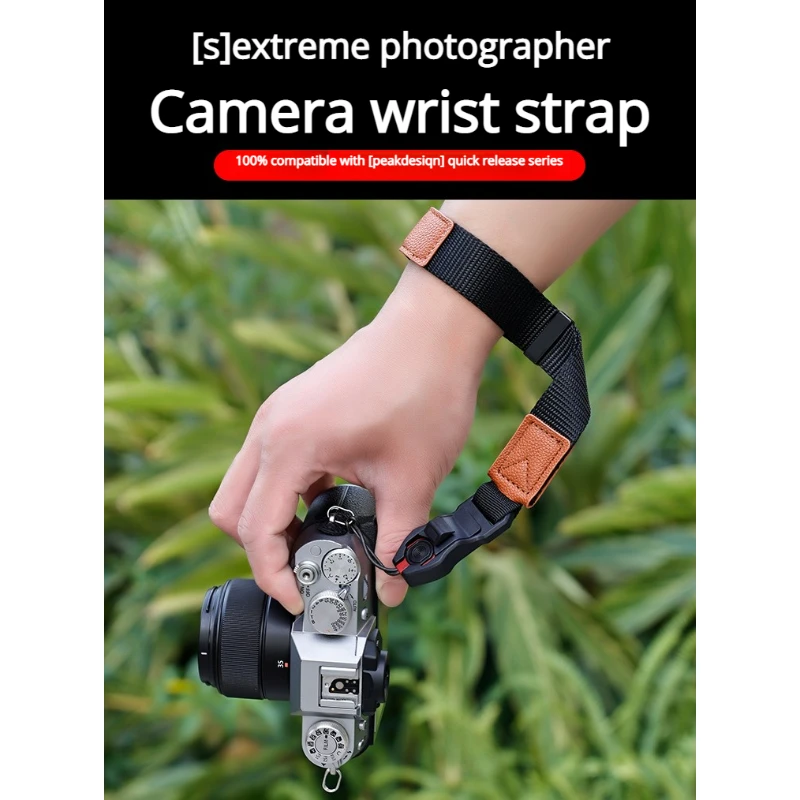 Verstellbares Kamera-Handgelenksband für Fuji XS20 X100VI Nikon Z50 Canon M200 R50 DSLR-Kamera Kompatibel mit PD