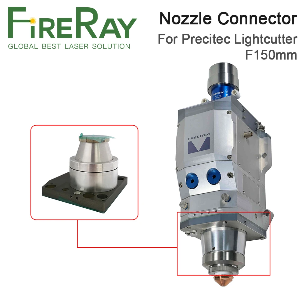 FireRay Nozzle Connector Laser Head Part 6-8KW Ceramic Holder for Precitec lightcutter 2.0 ECO F150 Laser Head