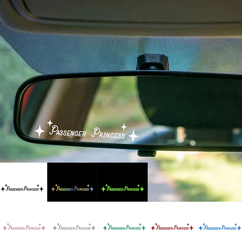 

1PC Auto Interior Accessories Creative Passenger Princess Mirror Car Decal Cute Car Vinyl Funny Art Sticker Decals Decoration