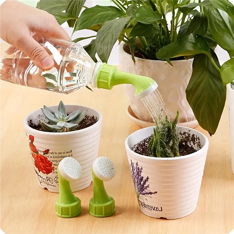 4- or 6-piece Portable Plant Watering Nozzle Set with Beverage Bottle Adapters, Small Garden Watering Tool, Home Gardening