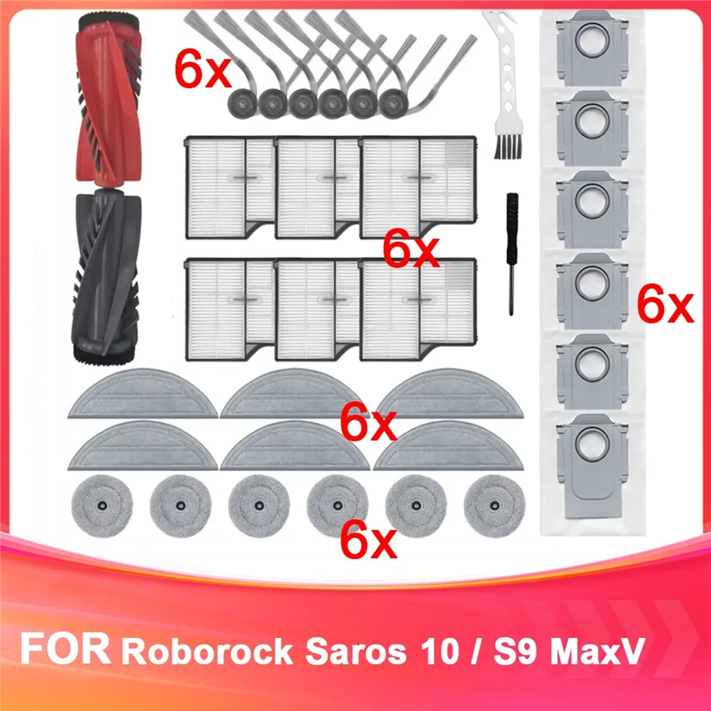 AT28-Accessories For Roborock Saros 10 For Roborock S9 Maxv Ultra Mop Cloth For Roborock Saros 10
