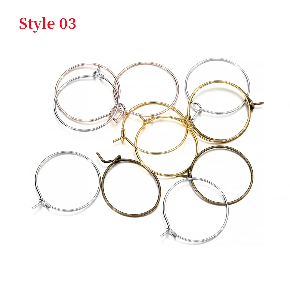 10-50 teile/los 20 25 30 35 40 mm Hoops Ohrring Großen Kreis Hängen Ohrringe Erkenntnisse Für DIY Schmuck, der Zubehör Liefert – Detail 7