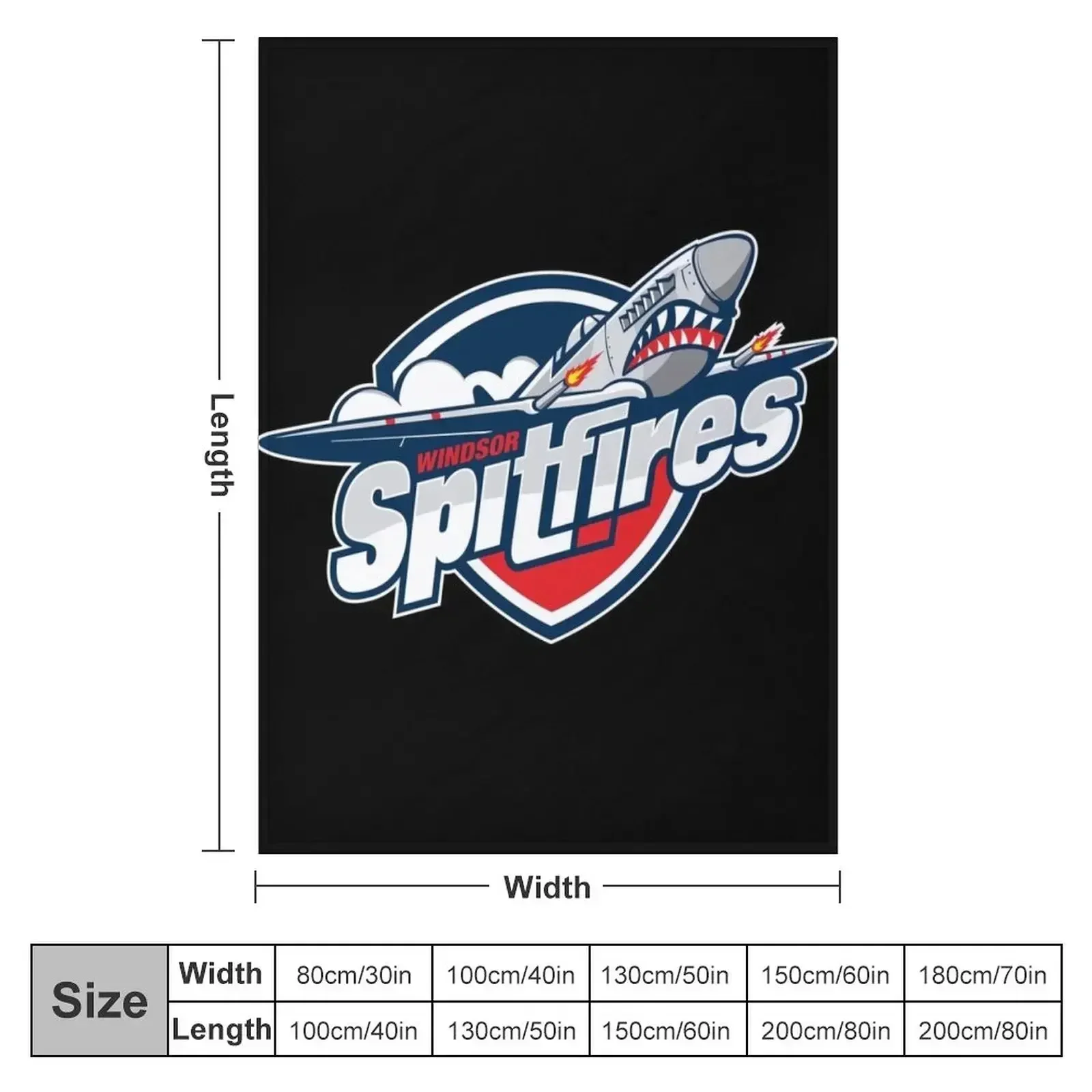 Windsor Spitfires Throw Blanket Decorative Sofas Furrys valentine gift ideas Blankets