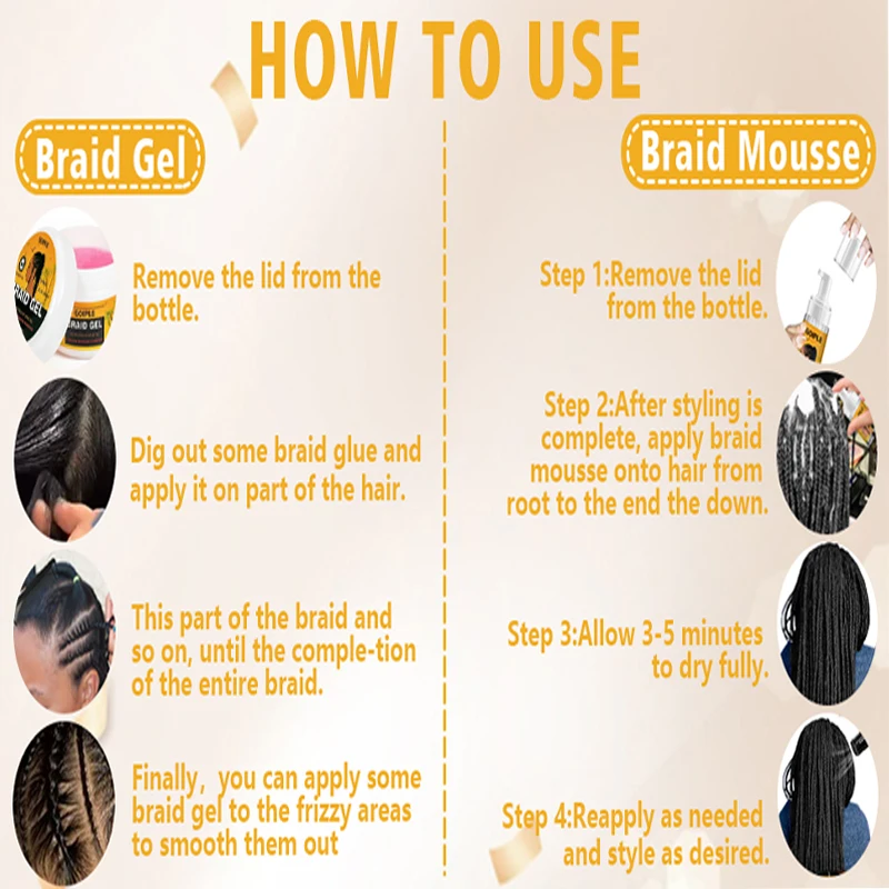 Goiple 24 Hours Extra Hold Locks and Twist Mousse Dreadlock Loc Hair Retwist Wax Conditioning Shining Foam Pure Neat Braid Gel