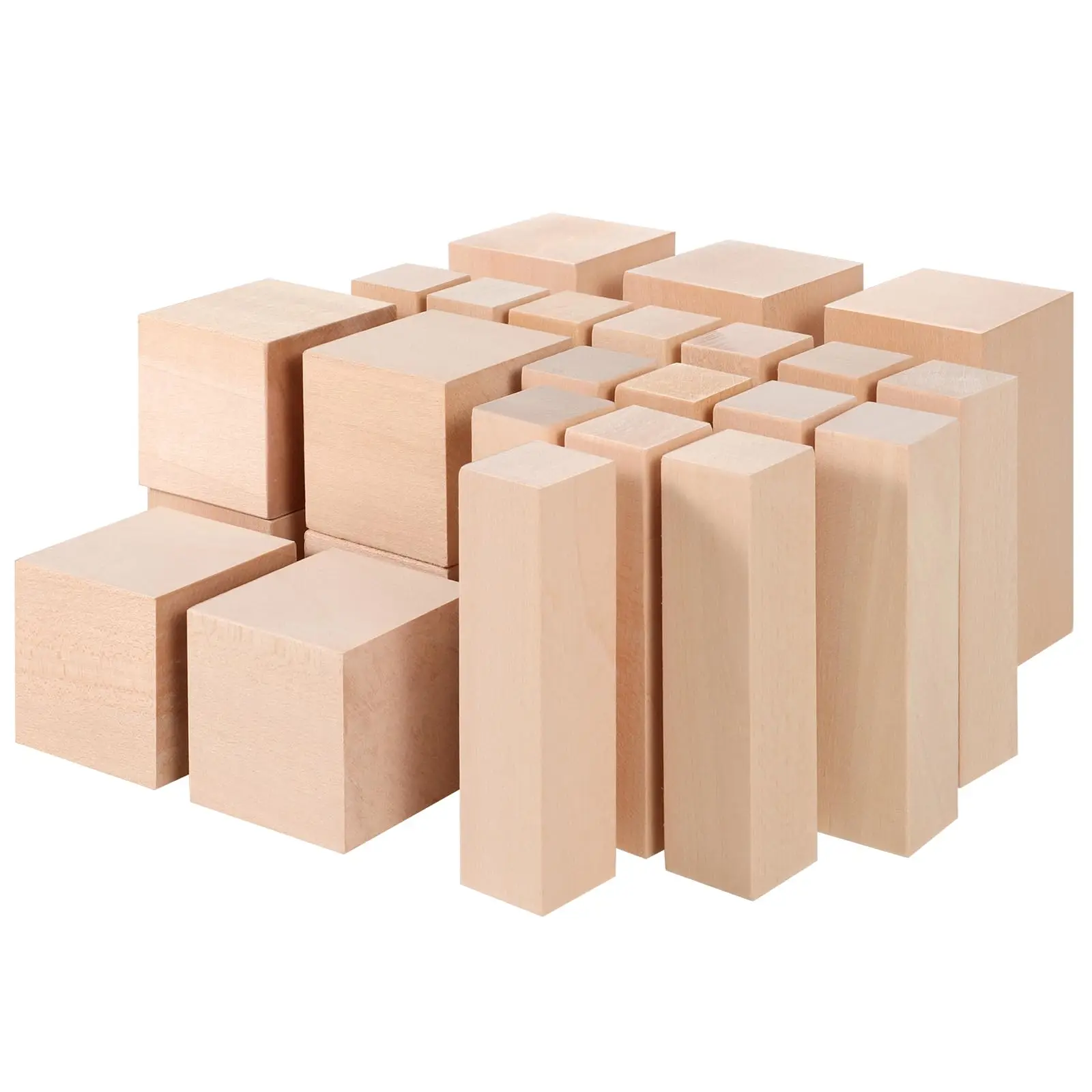 

24Pcs Basswood Carving Blocks,3 Size Whittling Wood Basswood Block Wood Carving Blocks Bass Wood for Wood Carving Adult Children