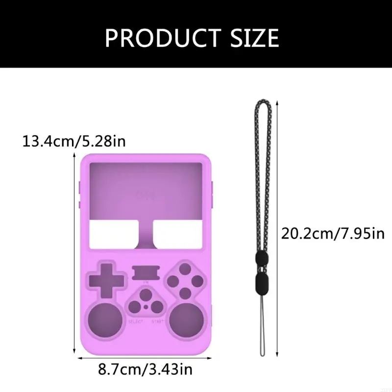 2xPF Protector Cover kratzfeste Silikonschale für R36s Game Console Hauthülle Gamepad Staubsicheres Gehäuse Gaming -Zubehör