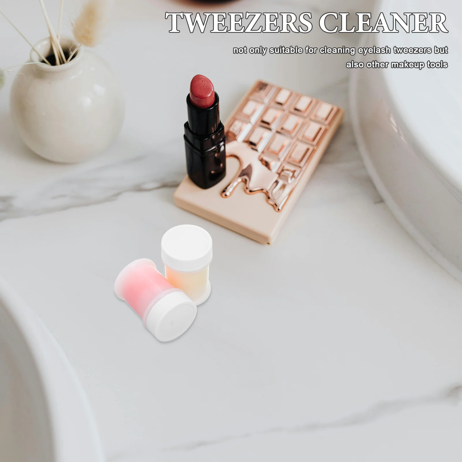 2 bottiglie di pinzette per ciglia, detergente per rimozione colla ad alta efficienza, strumento essenziale per pinzette per manutenzione estensioni