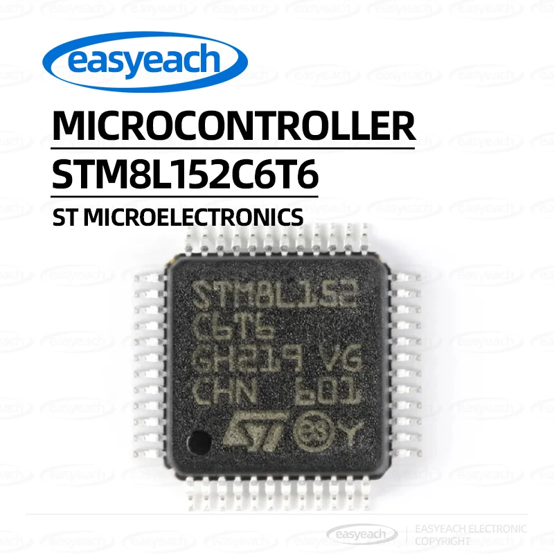 STM8L152C6T6 LQFP-48 16MHz/32KB Flash/8-bit Microcontroller-MCU Microcontroller