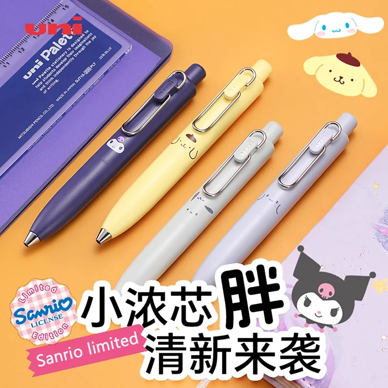 

Uni-ball One Sanrio Collaboration Mini Pocket Fat Gel Pens,0.5mm Black Pochacco Design- Chunky Body Low Gravity for Writing,Exam