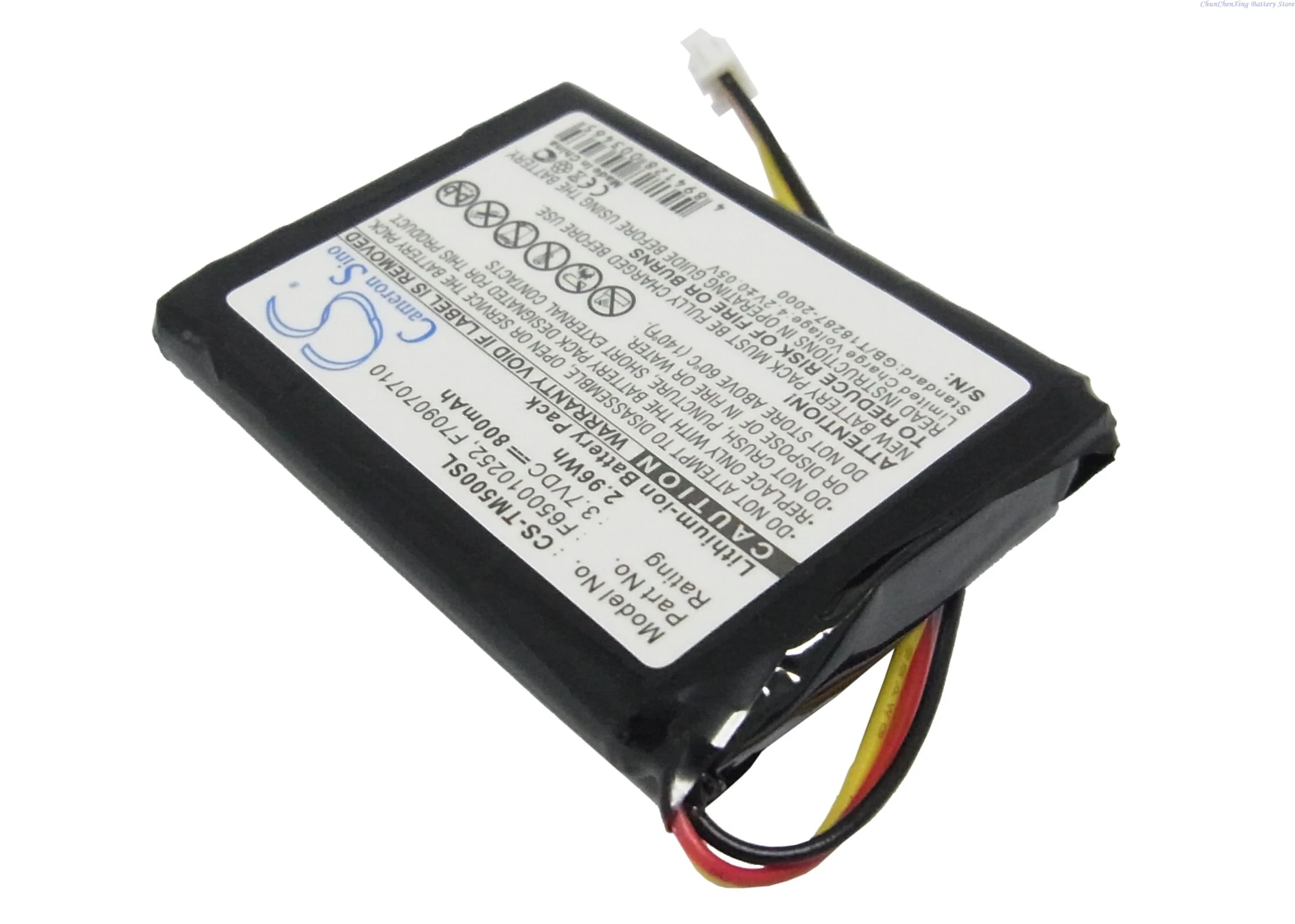 Replacement 3.7V 800mAh GPS Navigator Battery F650010252 for TomTon One Rider One XL Version 3 One V2 V3 IQ NVT2B225 V5 S4L