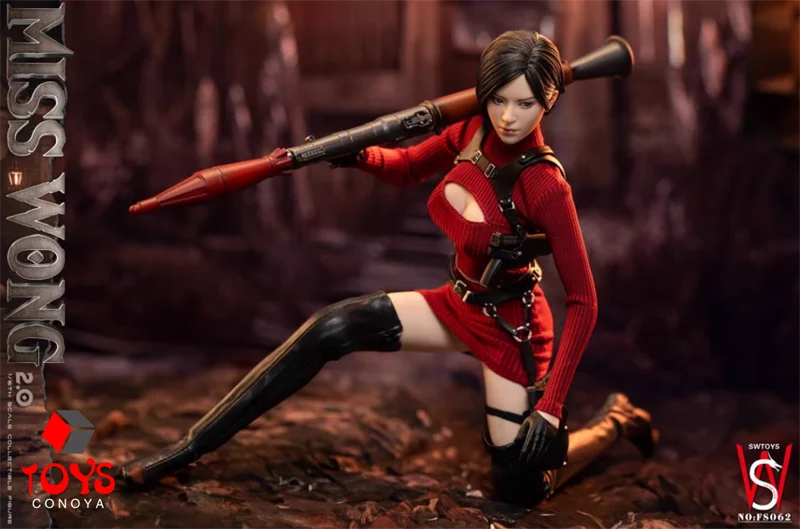 En Stock SWTOYS FS062 1/6 Ada Wong 2,0 cabeza de ojos móviles dobles esculpir figura de acción 12 ''figura de soldado femenino modelo completo