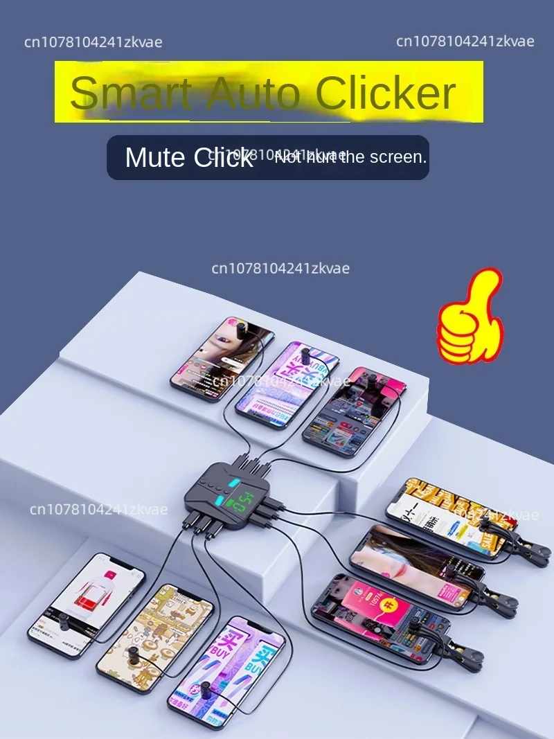 Mobile Phone Clicker Screen Connection Manual Physical Click Game Take Orders Like E-books Turn the Page