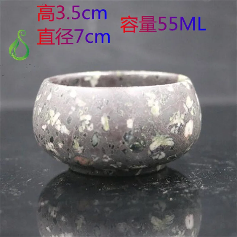 

Natural Magnetic Stone Jades Teacup Chinese Tea Ceremony Health Gongfu Teaware Genuine Plum Blossom Jade Cups Kung Fu Teasets
