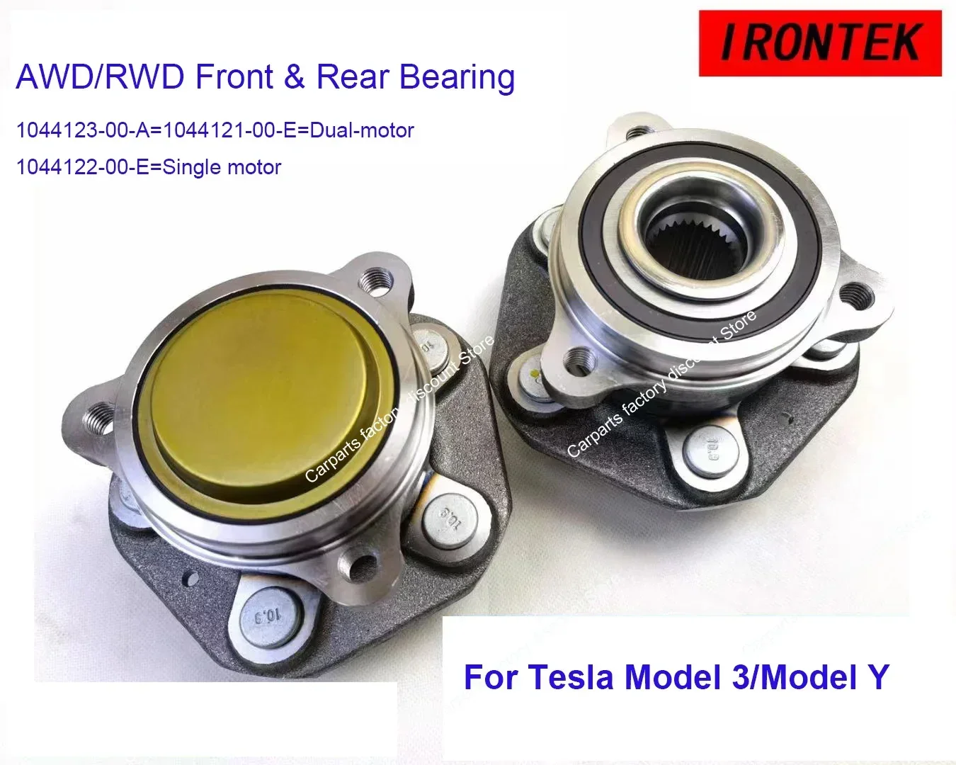 1044122-00-E 1044121-00-E 1044123-00-A  Front Rear AWD RWD Single motor dual motor Wheel Bearing Assembly for Tesla Model 3/Y