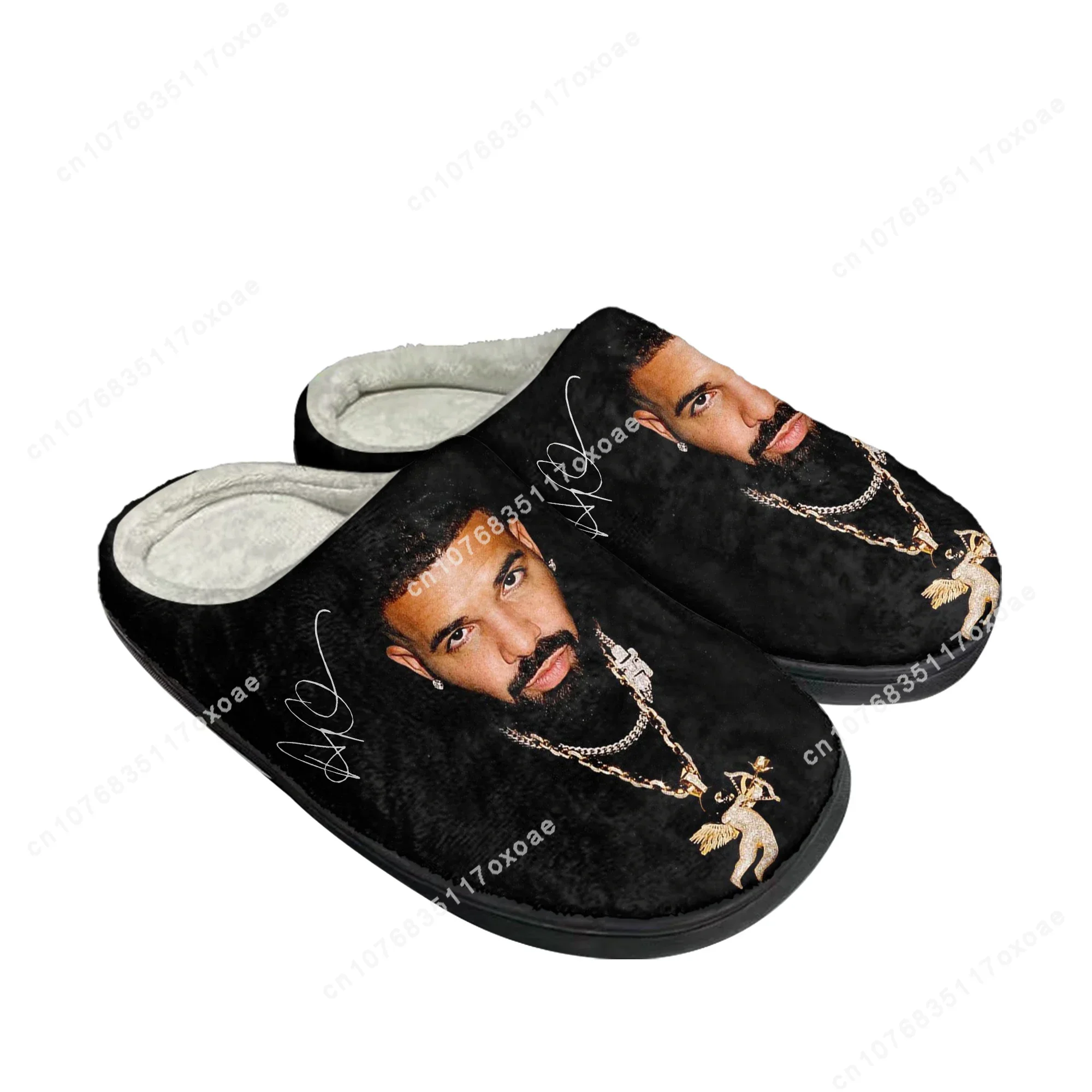 

Rapper Drake Drizzy Home Cotton Slippers Mens Womens Animal Plush Bedroom Casual Keep Warm Shoes Thermal Slipper Custom Shoe