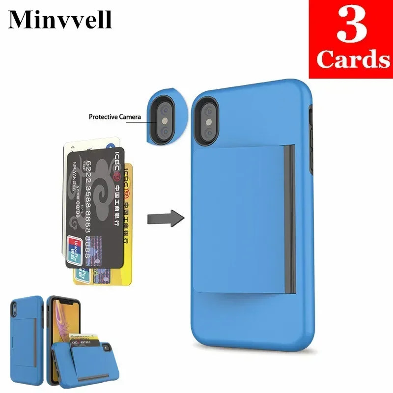 Candy color Case For iPhone 16 15 14 Pro SE 2 2020 13 Pro Max 12 11 XS MAX XR Flip Armor Card Slots Cover for iPhone 16 15 14