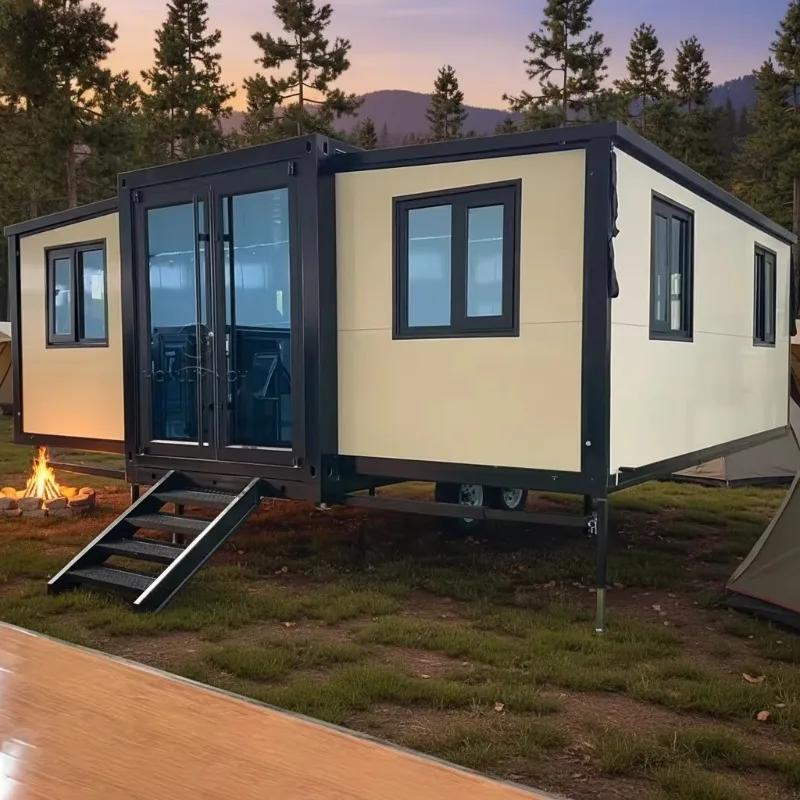 Portable Prefabricated Luxury Container Houses 1 2 3 4 Bedrooms Modular Container Houses Steel Structure Frame Folding Room