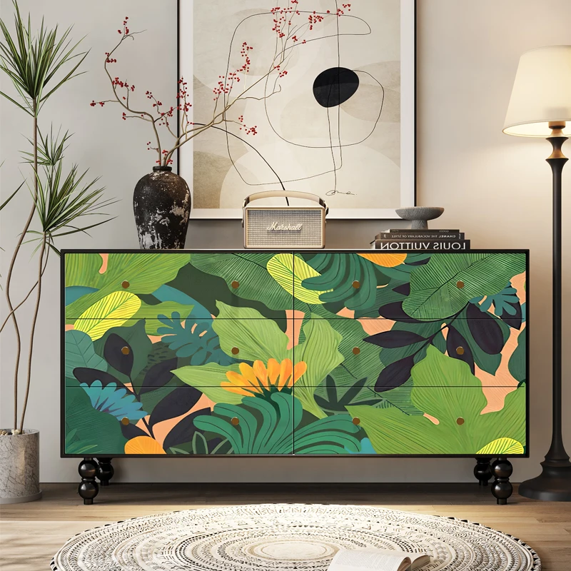 

Французский ретро шкаф на крыльце, многофункциональный шкафчик из цельного дерева