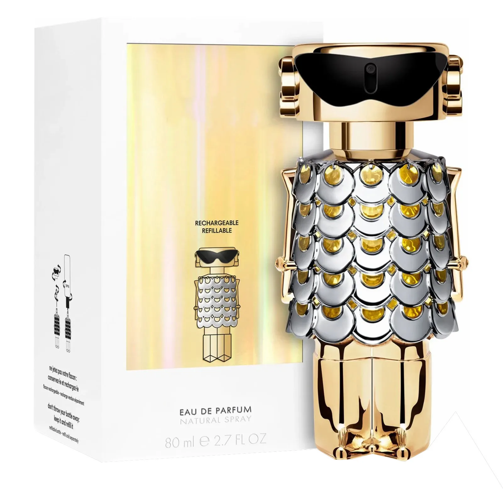 Parfum Spray For Women Classic Spray For Her Future Science And Technology Robot DesignerSleek, Trendy Bottle Design,80ml