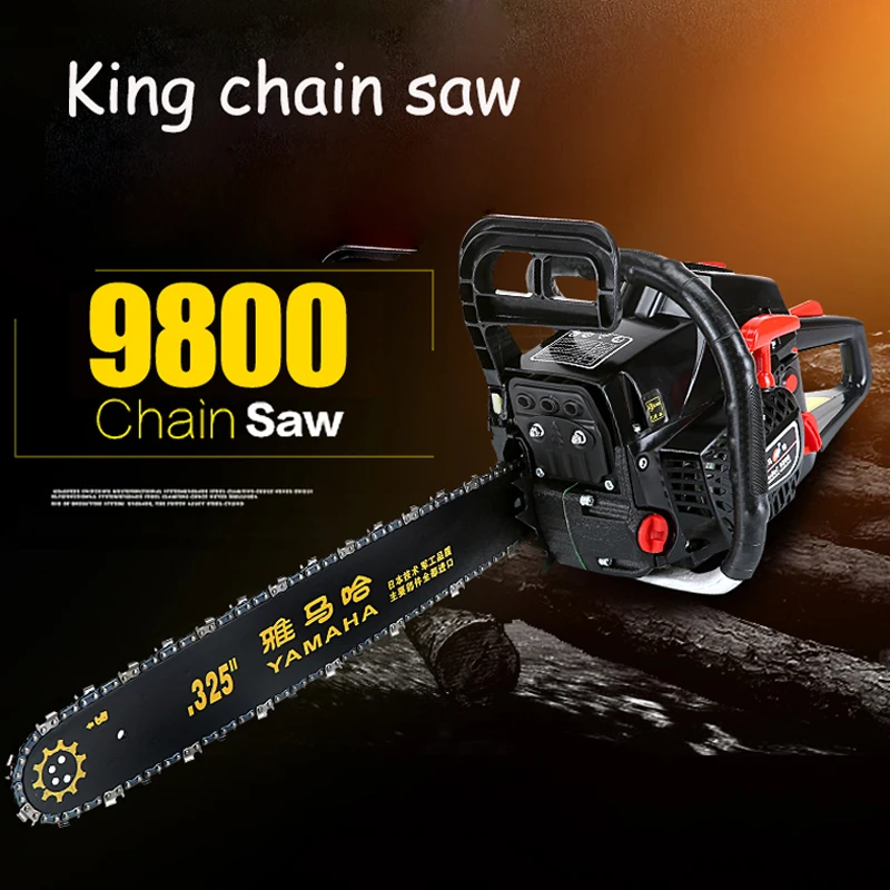 

4.8kw Handheld Gasoline Saws High Power Chain Saw Wood Cutting Saw Import Chain Saws