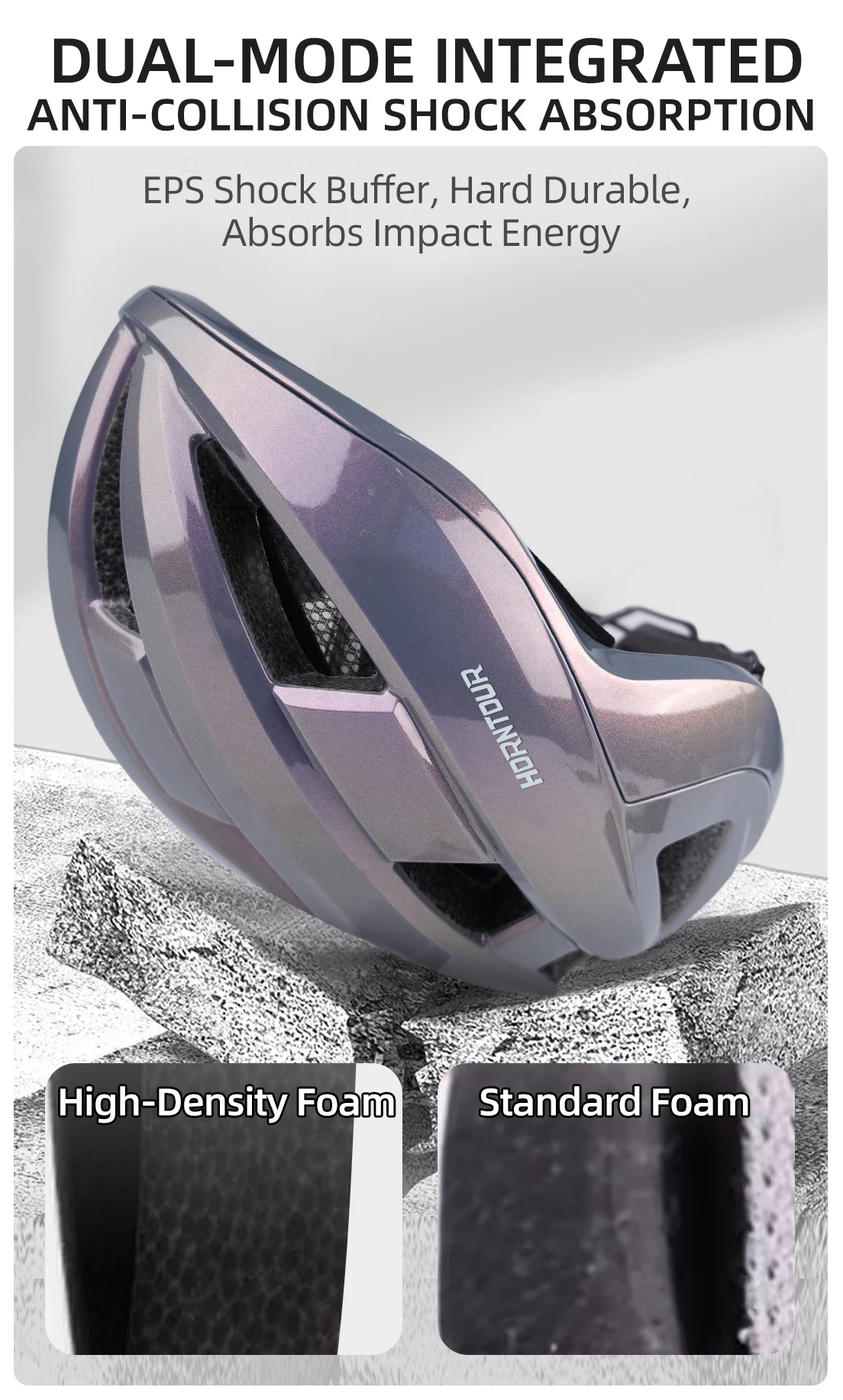 Horntours neuer Fahrradhelm, ultraleichtes, atmungsaktives Rennrad-Mountainbike, professionelle Fahrradausrüstung für Männer und Frauen – Detail 5