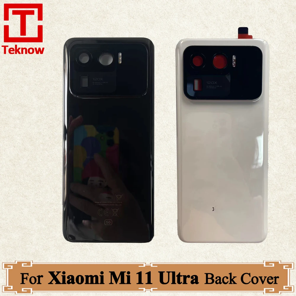 AAA+ quality For Xiaomi Mi 11 Ultra Back Cover Mi 11Ultra Rear Housing Case Cover With Lens And Back Secondary Screen Replace