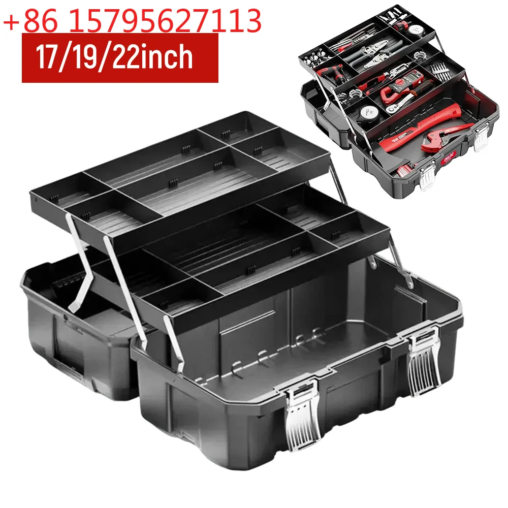 Industrial Tool Box Professional Tool Chest Impact Resistant Tool Box Garage Storage Cabinet for Mechanics Electricians