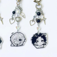 BSD Dazai Osamu and Akugatawa inspired keychain Bungou Stray Dogs