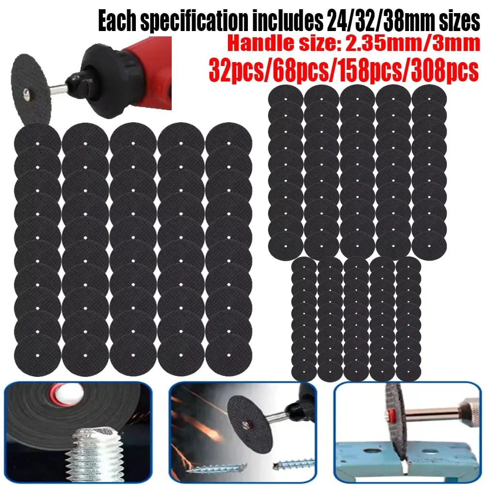 2026 NEW Version 32/68/158/308PCS Saw Blade Set for Dremel - Cutting Discs, Mini Circular Grinding & Engraving Tool Heads