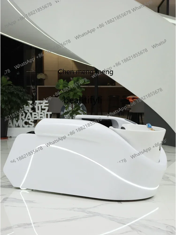 2003Automatic Intelligent Electric Massage Shampoo Bed Barber Shop Flushing Bed Water Circulation Head Treatment Fumigation