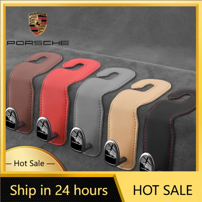 

Наклейка на автомобиль для Porsche: крючки для сумок, органайзер на подголовник сиденья для Porsche 911, Cayenne, 918, Panamera, 718, Macan