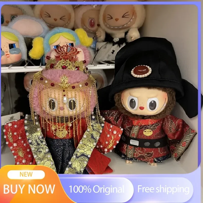 

17cm Standing Posture For Labubu Doll Clothes Labubu Wedding Dress Ancient Costume Clothes Dolls Accessories clothing accessorie
