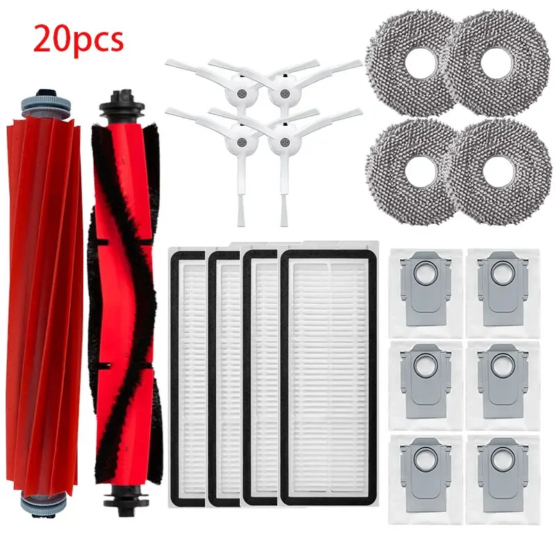 

Roborock Q Revo Maxv / Roborock P10 Pro Robot Vacuums Main Side Brush Filter Mop Cloths Dust Bag Parts Paper bag Wall e Engine