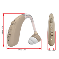 Mini Rechargeable Hearing Aid BTE Hearing Aids Adjustable Tone Sound Amplifier Portable Deaf Elderly Hearing Aid