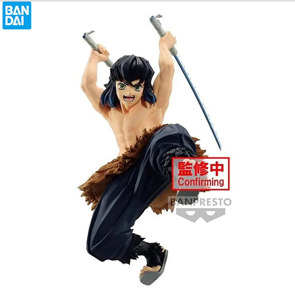 Bandai-Banpresto Demon Slayer, figura de Hashibira Inosuke, modelo Original de Anime, juguete