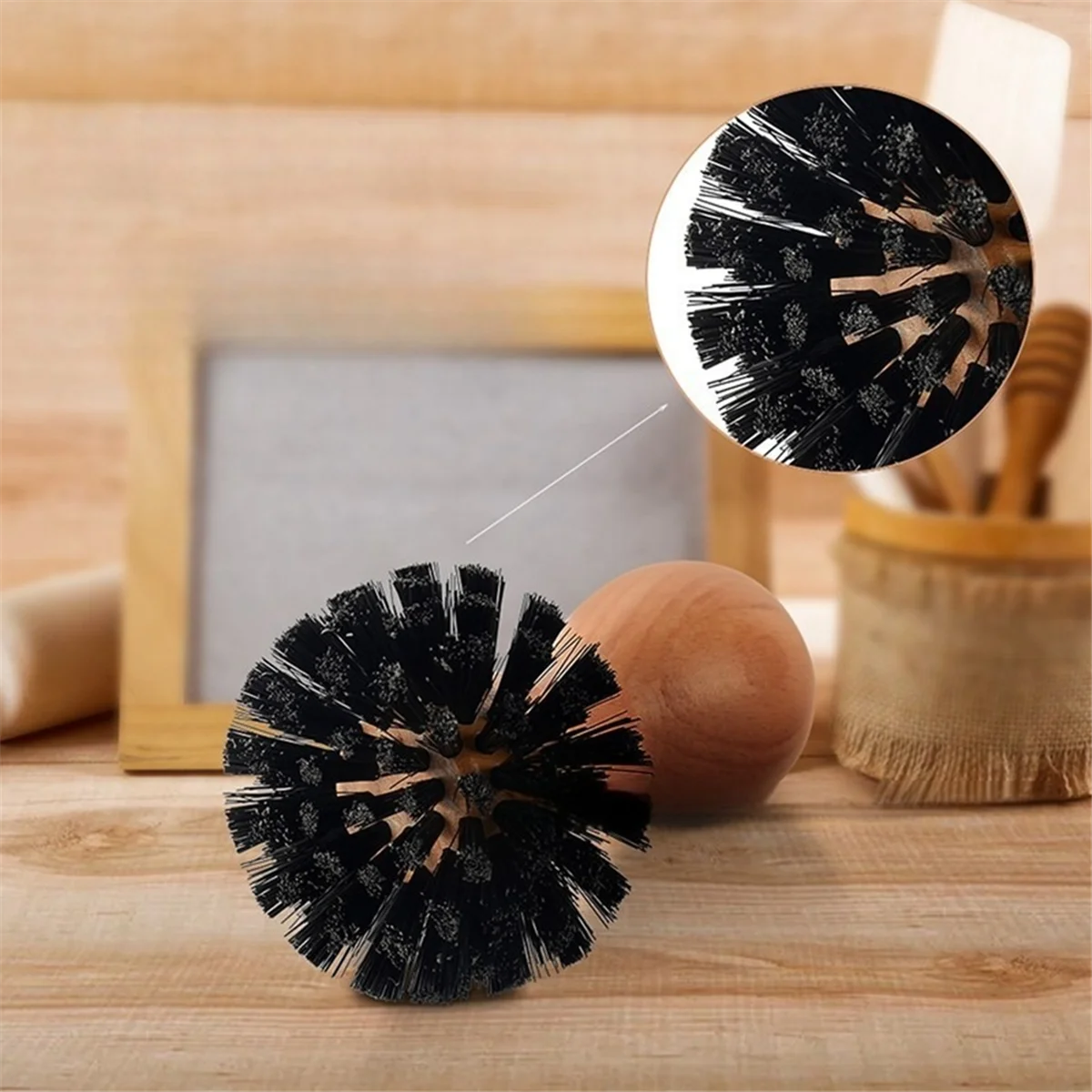 Spazzola per pulizia portafiltro per macchina da caffè espresso Spazzole per pulizia macchina da caffè Strumenti per spazzola per polvere per caffè espresso da 58 mm A-T33C