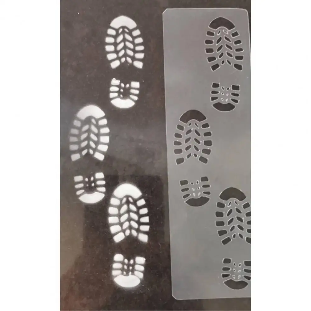 Plantillas de pintura reutilizables, juego de plantillas de huellas de Navidad y Halloween para manualidades Diy, decoración navideña, plantillas de plástico Petg para arte