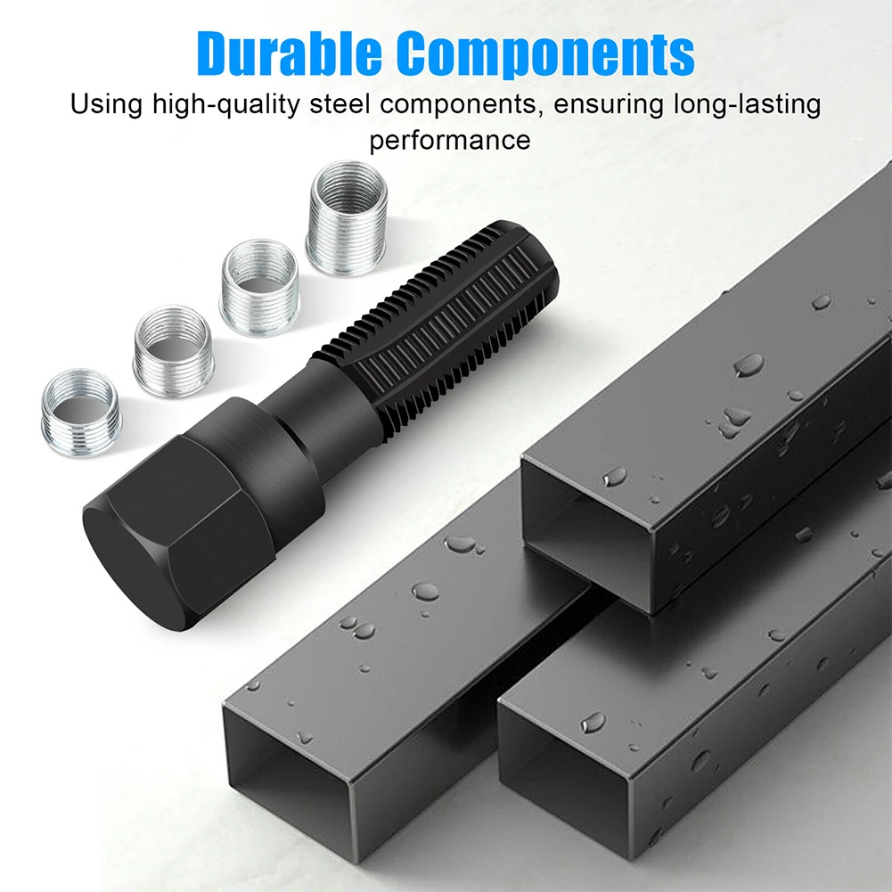 M14 X 1.25 Koolstofstaal Bougie Herschroefdraad Reparatie Tool Kraan Ruimer Inzetset 14Mm Voor Bougie Draad Reparatie