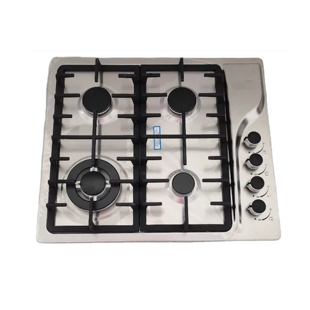 for Popular stainless steel 4 burner built in gas stove for kitchen cooking