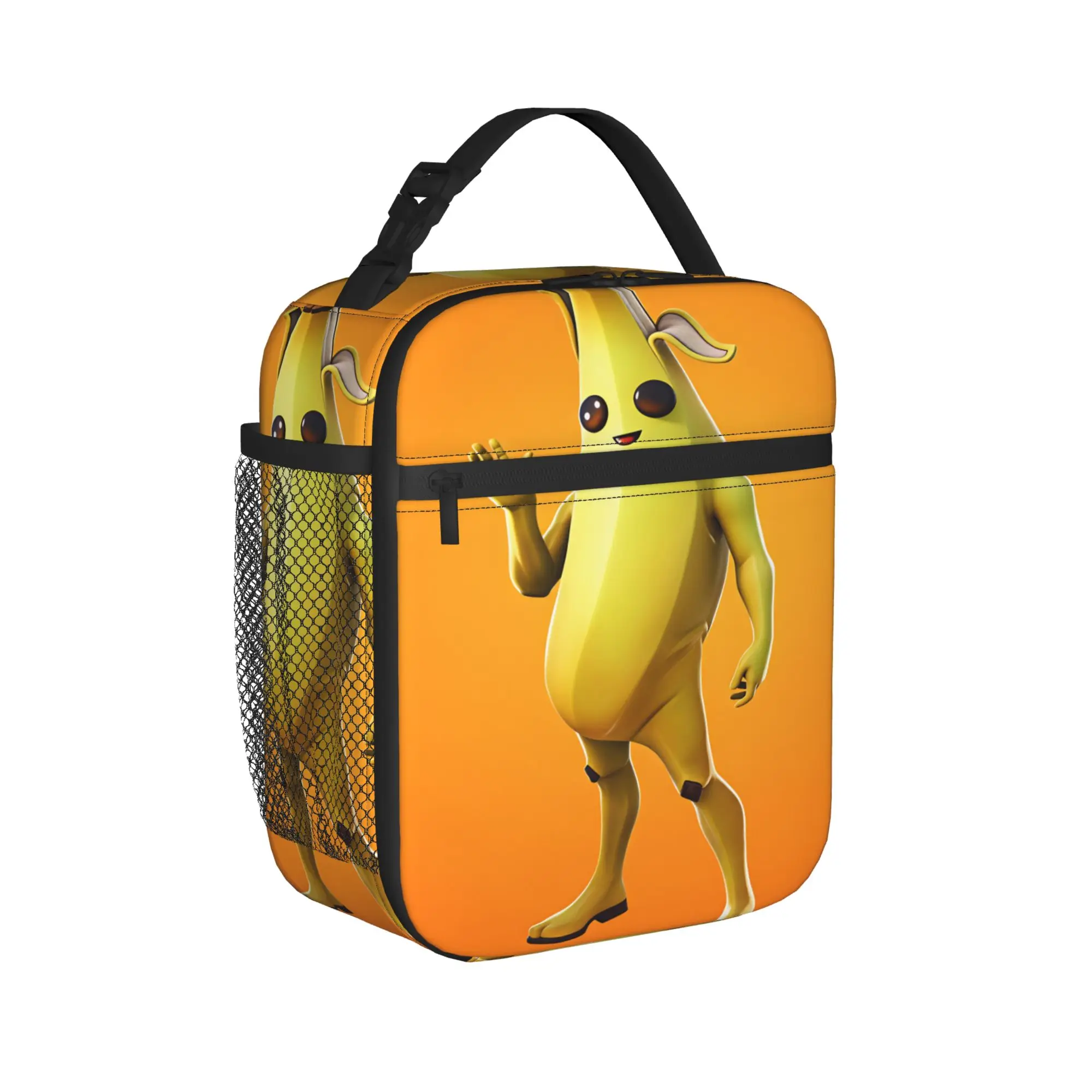 Peely Victory Royale Banana  Lunch Bag  Portable Lunch Box Women Travel Designer Cooler Bag Fun Waterproof Thermal Lunch Bags