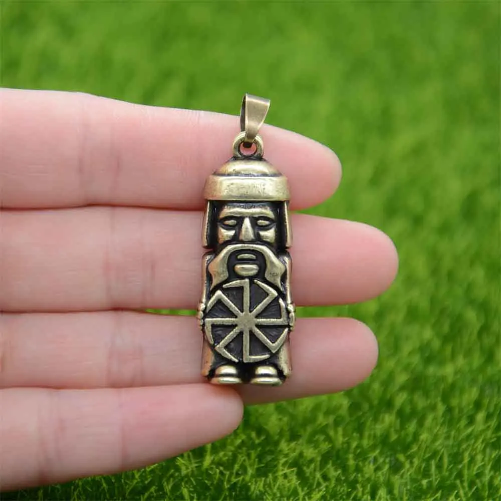 Nostalgia Slavic Kolovrat Pendant Norse Pagan Slavs Necklace For Men Amulet Talisman Jewelry