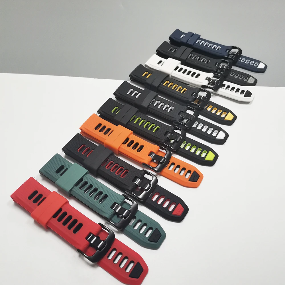 22mm 20mm cinturino orologio per Huami Amazfit BALANCE 2 Band GTR 4 2 2E GTR3 Pro/GTS 4/2 mini GTS 3 2e/Bip 3 U Pro S braccialetto in silicone