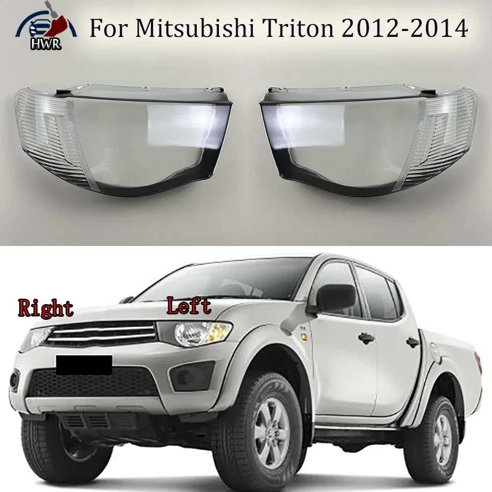 

Headlight Cover Transparent Headlamp Lamp Shell Lens Replace Original Lampshade Plexiglass For Mitsubishi Triton 2012 2013 2014