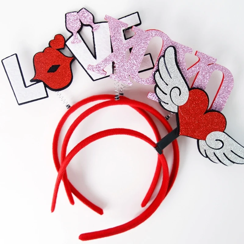 Valentijnsdag Party Props Hoofdband Vrouwelijke Meisje Universele Hoofd Accessoire Dropship