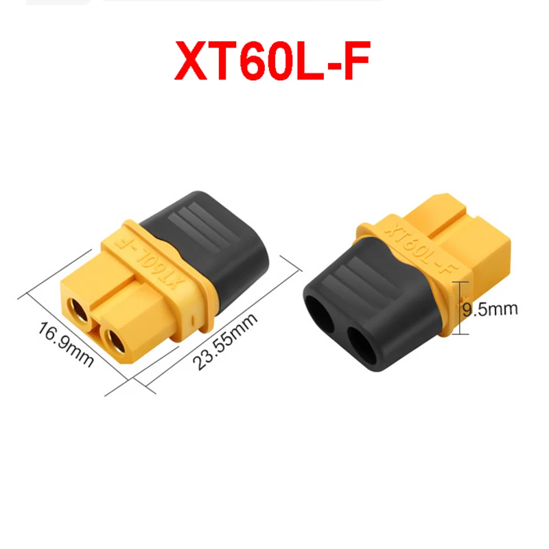 1PCS  XT60L XT60L-F/M Connectors plugs With Sheath Housing Male & Female spare parts 12AWG for DIY RC Models Battery image 2